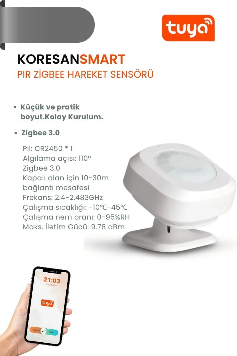 zigbee hareket sensörü