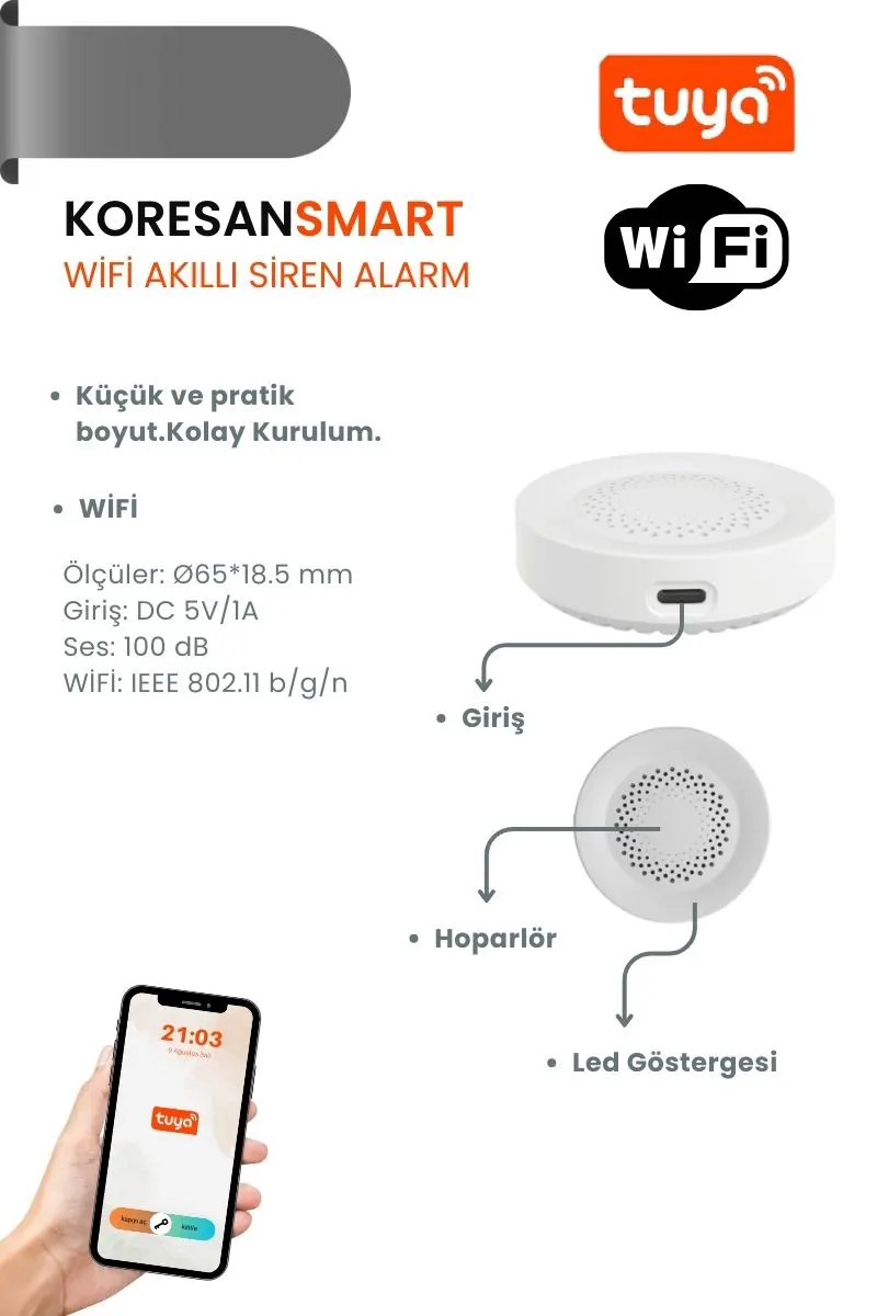 tuya siren alarm