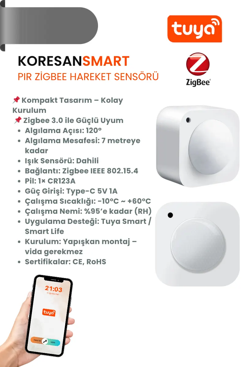 zigbee hareket sensörü